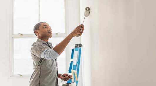 Rénovation peinture sur Ris-Orangis en Essonne local dans le 91